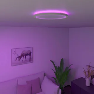 Smart Halo LED plafondlamp, Ø 29,2 cm by Calex in White – product photo 1 of 4