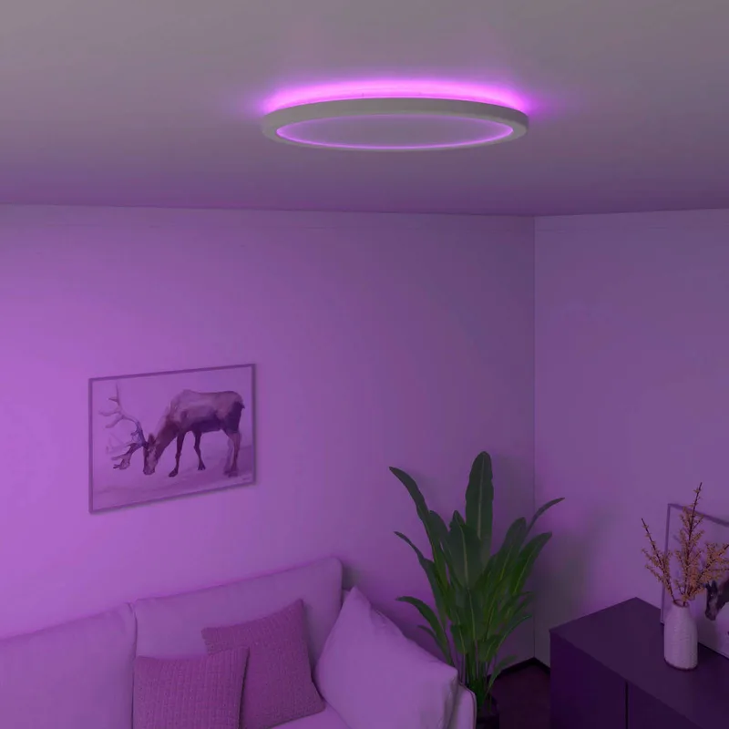 Smart Halo LED plafondlamp, Ø 29,2 cm by Calex in White – product photo