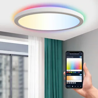 Smart Halo LED plafondlamp, Ø 29,2 cm by Calex in White – product photo 3 of 4
