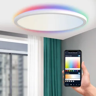 Smart Halo LED plafondlamp, Ø 40 cm by Calex in White – product photo 3 of 4