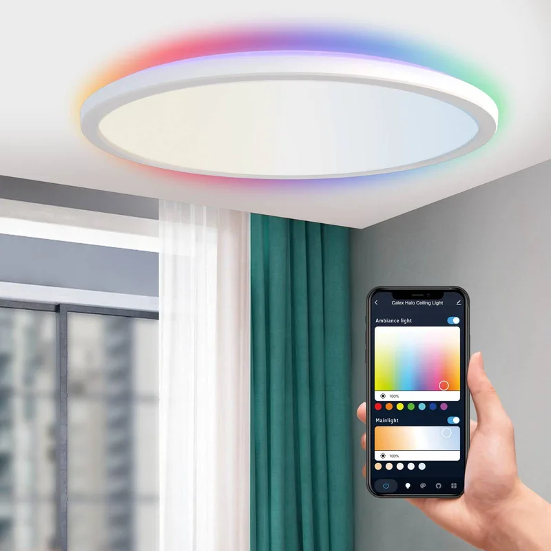 Smart Halo LED plafondlamp, Ø 40 cm by Calex in White – product photo 3 of 4