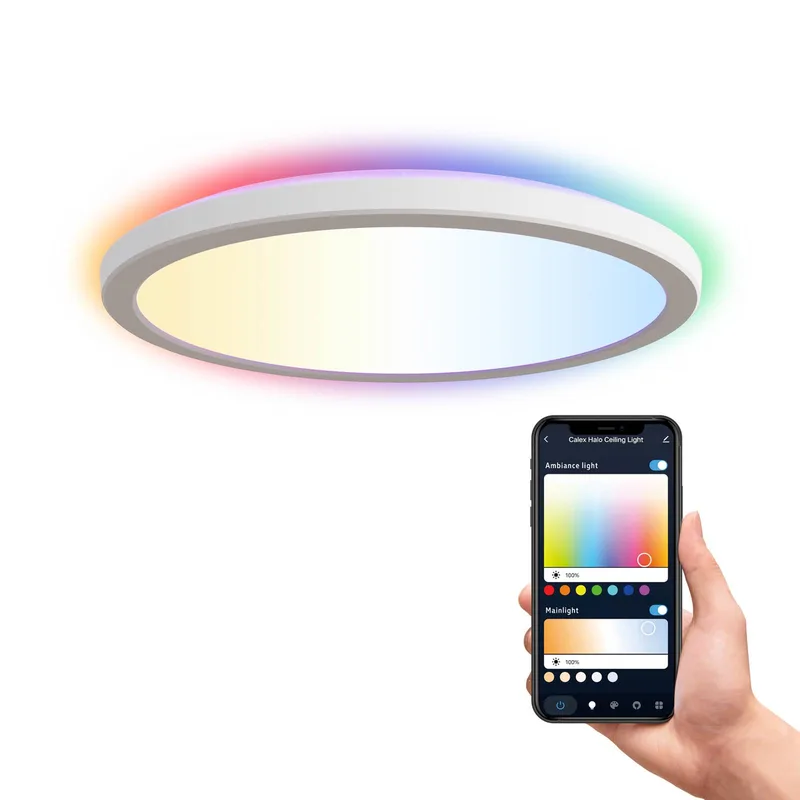 Smart Halo LED plafondlamp, Ø 40 cm by Calex in White – product photo 4 of 4