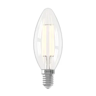 Smart LED lamp E14 B35 4,9W kaars 1800K-3000K van Calex in Transparant – productfoto 1 van 2