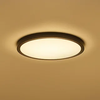 Smart LED plafondlamp HALO Ø 30 cm IP54 RGB CCT von Calex in Schwarz – Produktfoto 1 von 3