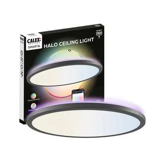 Smart LED plafondlamp HALO Ø 40 cm IP54 RGB CCT by Calex in Black – product photo 2 of 3