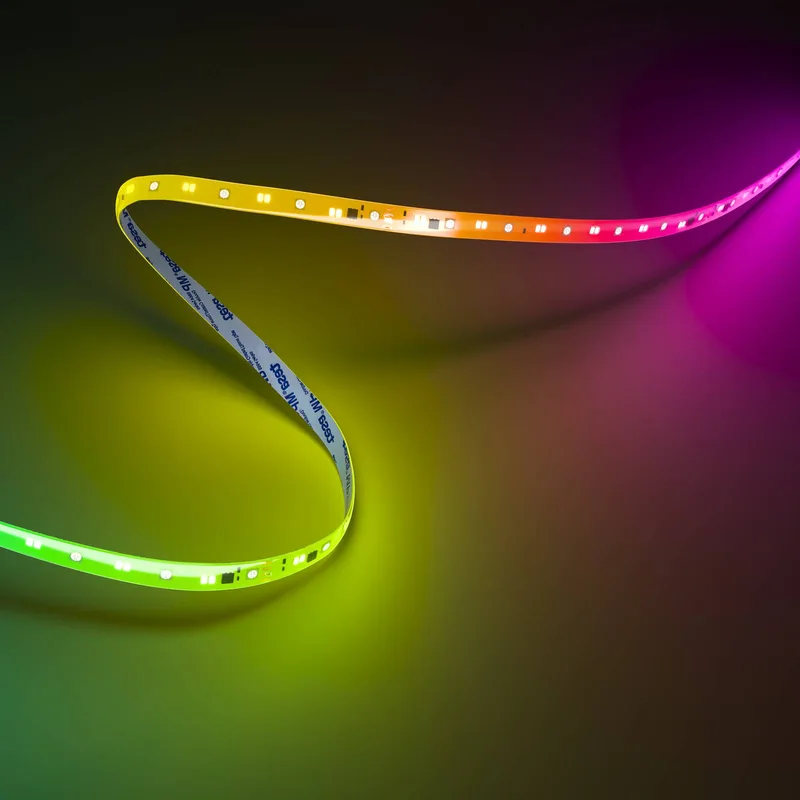 Smart LED strip, lengte 20 m, RGB, CCT-afstandsbediening fra Calex i Hvid – produktbillede 3 af 5