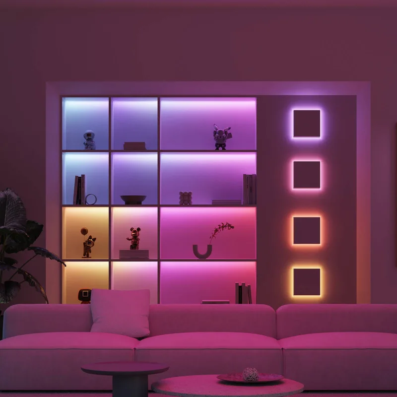 Smart LED Strip Striplight, lengte 5 m, CCT, RGB, WLAN från Calex i Vit – produktbild 2 av 2