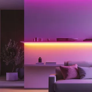 Smart LED Strip Striplight, lengte 5 m, CCT, RGB, WLAN från Calex i Vit – produktbild 1 av 2