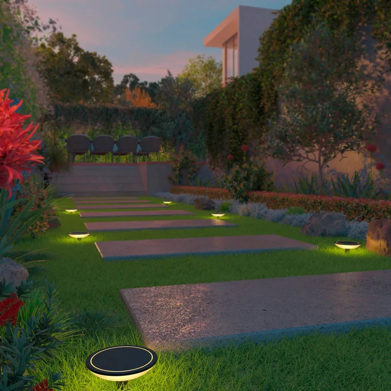 Smart Outdoor Pathlight grondspike CCT RGB 3st by Calex in Black, Opaalwit – product photo 3 of 3