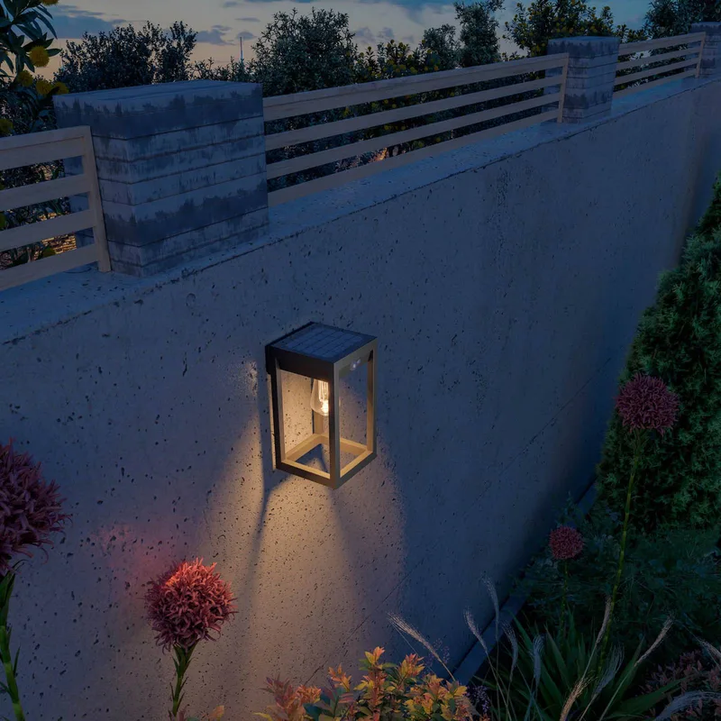 Smart Outdoor Solar Lantern, Sensor, RGBW by Calex in Black – product photo 2 of 2