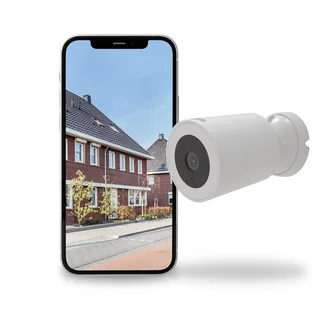 smart spotlight camera | hoge resolutie 2K | nachtzicht | IP65 waterdicht | tweeweg audio van Calex – productfoto 1 van 3