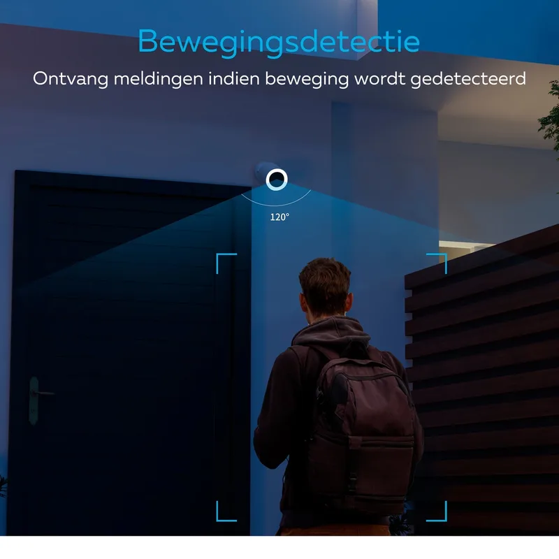 smart spotlight camera | hoge resolutie 2K | nachtzicht | IP65 waterdicht | tweeweg audio van Calex – productfoto 3 van 3