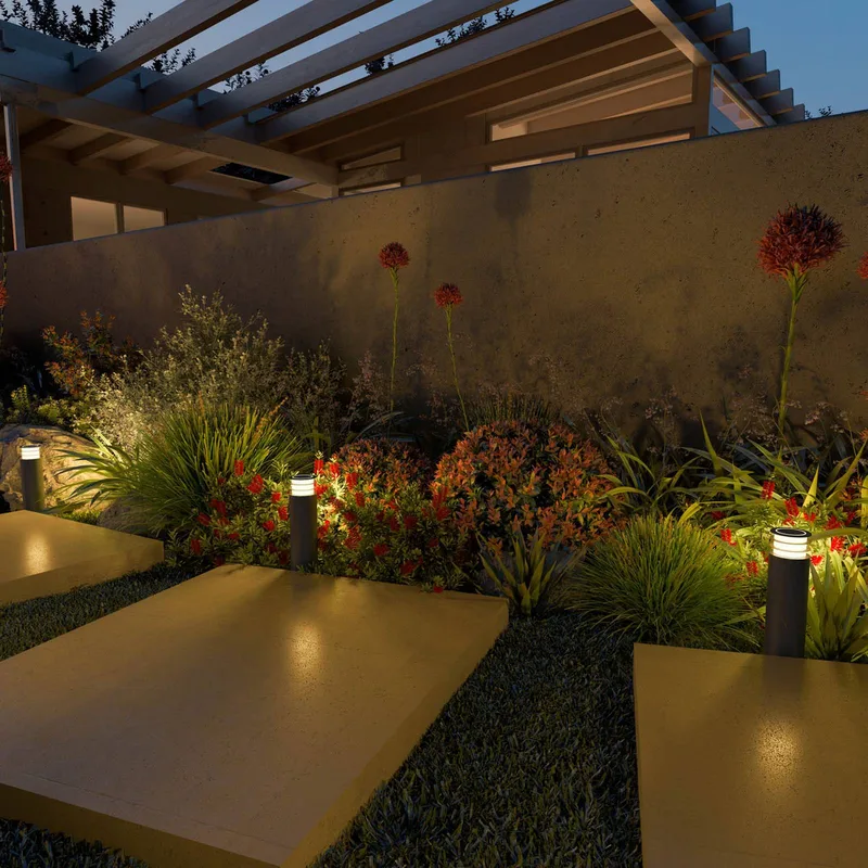 Smart tuinpaal voor buiten, RGBW, set van 3 de Calex en Noir – photo du produit 4 sur 4