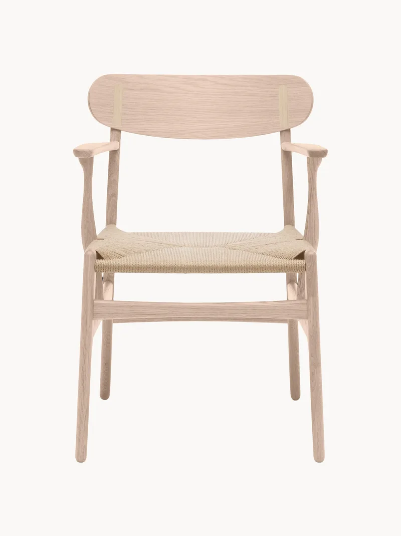 Houten armstoel CH26 met handgeweven zitvlak by Carl Hansen & Søn – product photo