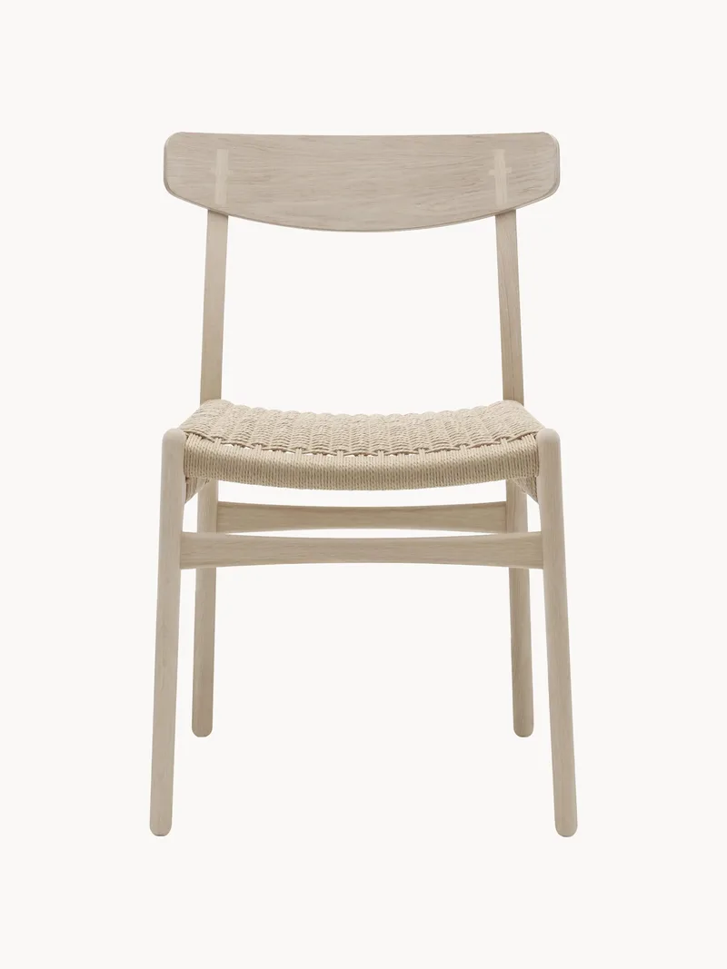 Houten stoel CH23 met handgevlochten zitvlak by Carl Hansen & Søn – product photo