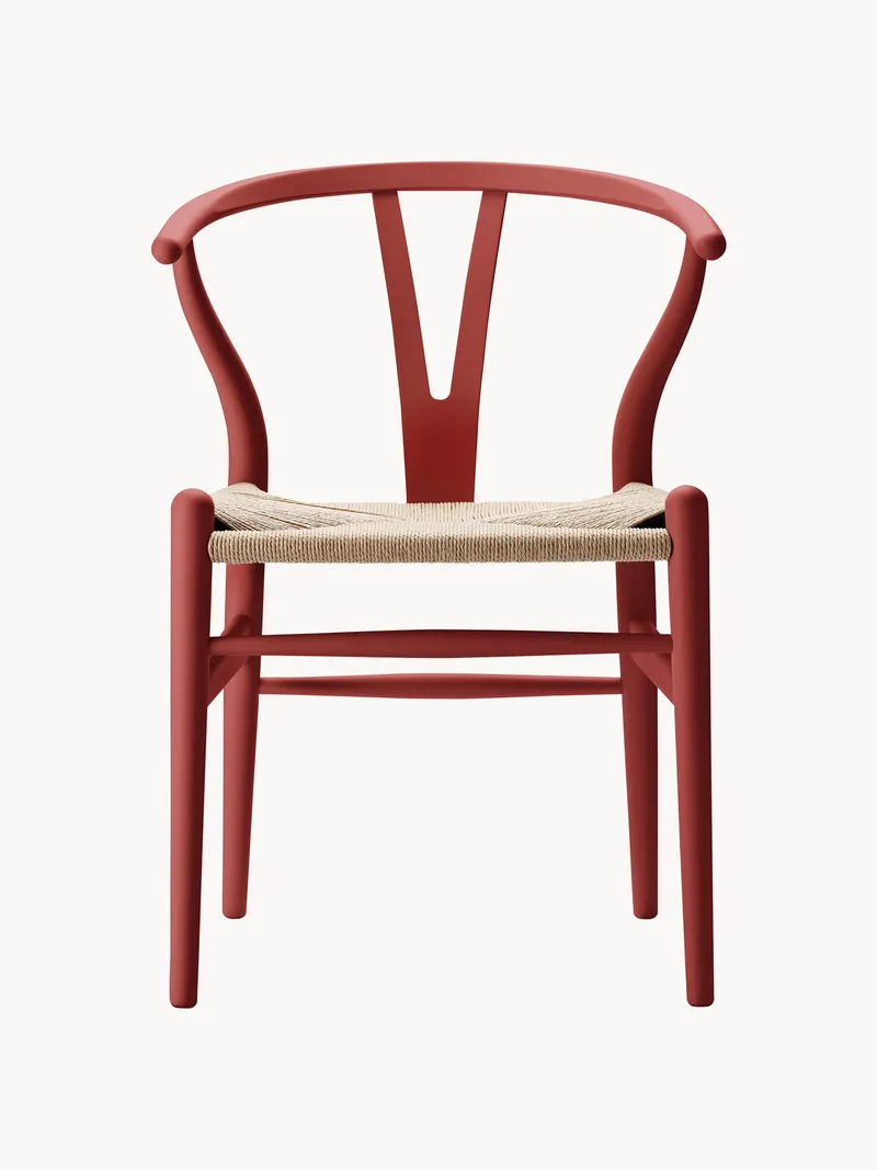 Houten stoel CH24 Wishbone Chair met handgevlochten zitvlak de Carl Hansen & Søn – photo du produit