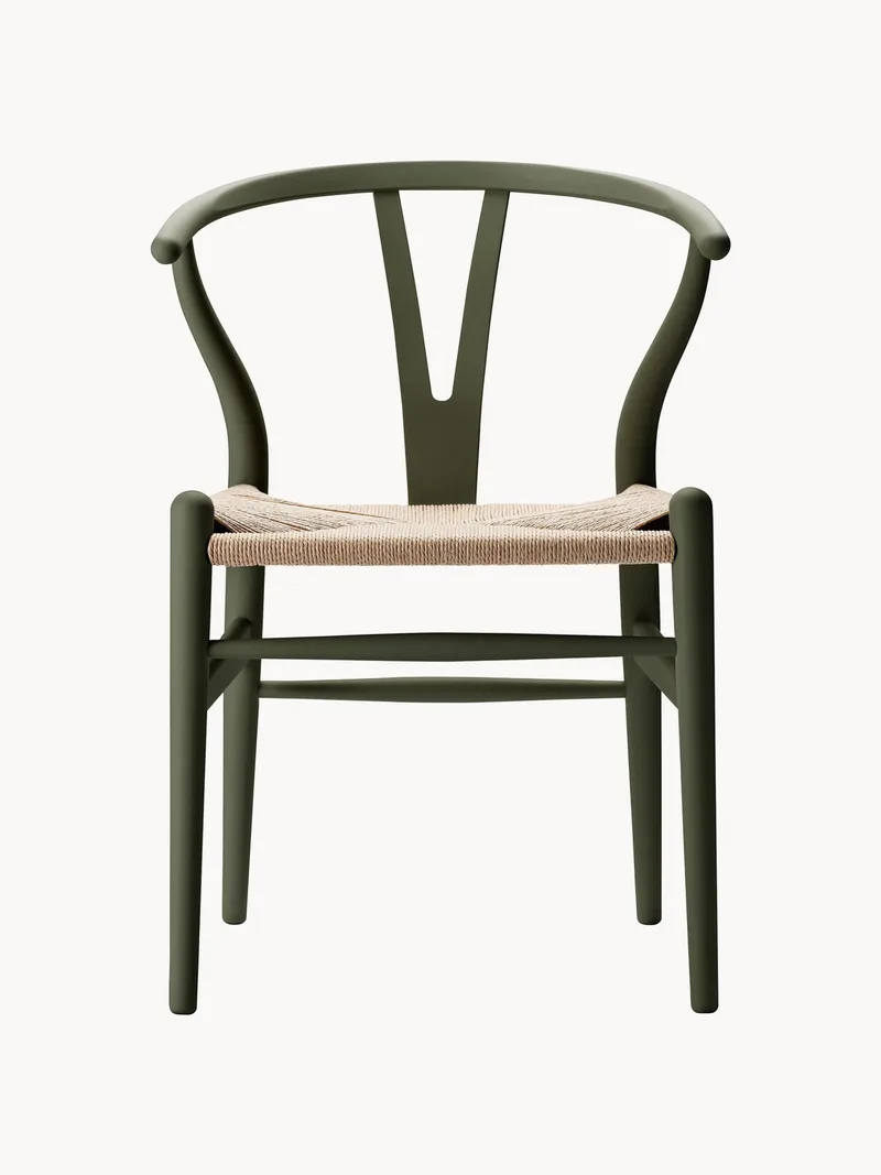 Houten stoel CH24 Wishbone Chair met handgevlochten zitvlak de Carl Hansen & Søn – photo du produit