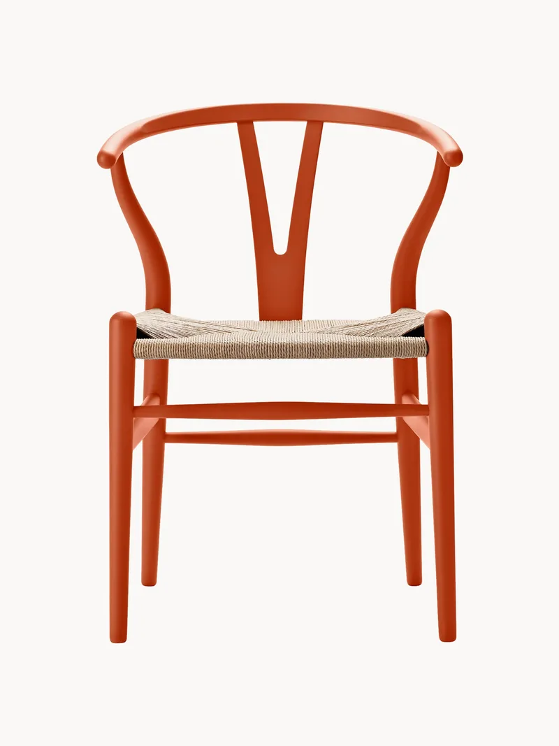 Houten stoel CH24 Wishbone Chair met handgevlochten zitvlak de Carl Hansen & Søn – photo du produit