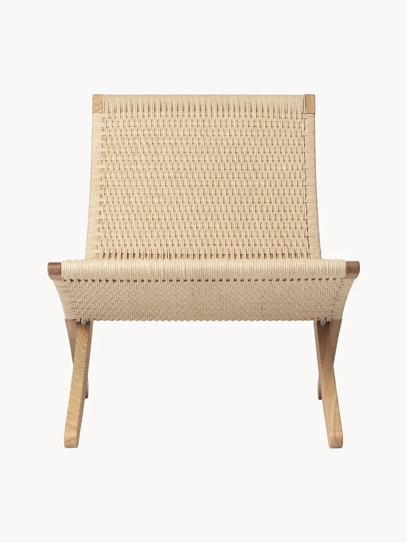 Inklapbare loungefauteuil MG501 Cuba met papieren koord fra Carl Hansen & Søn – produktbillede