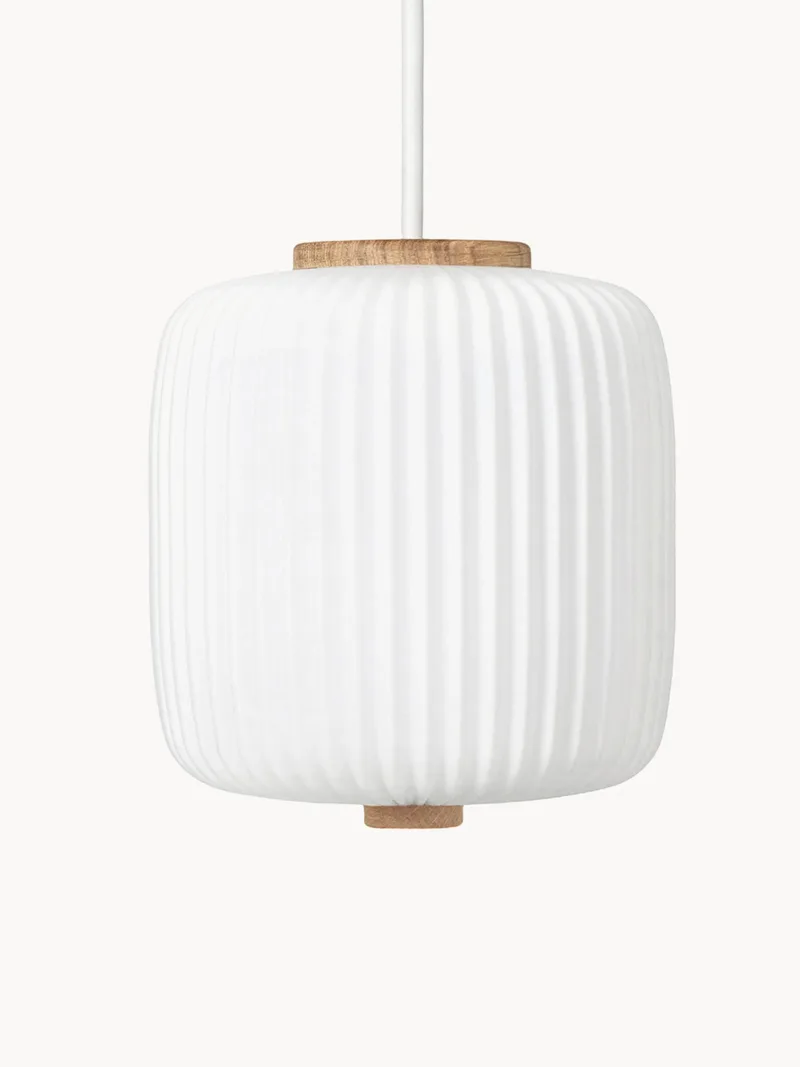 Kleine hanglamp EK61 van opaalglas, mondgeblazen by Carl Hansen & Søn – product photo