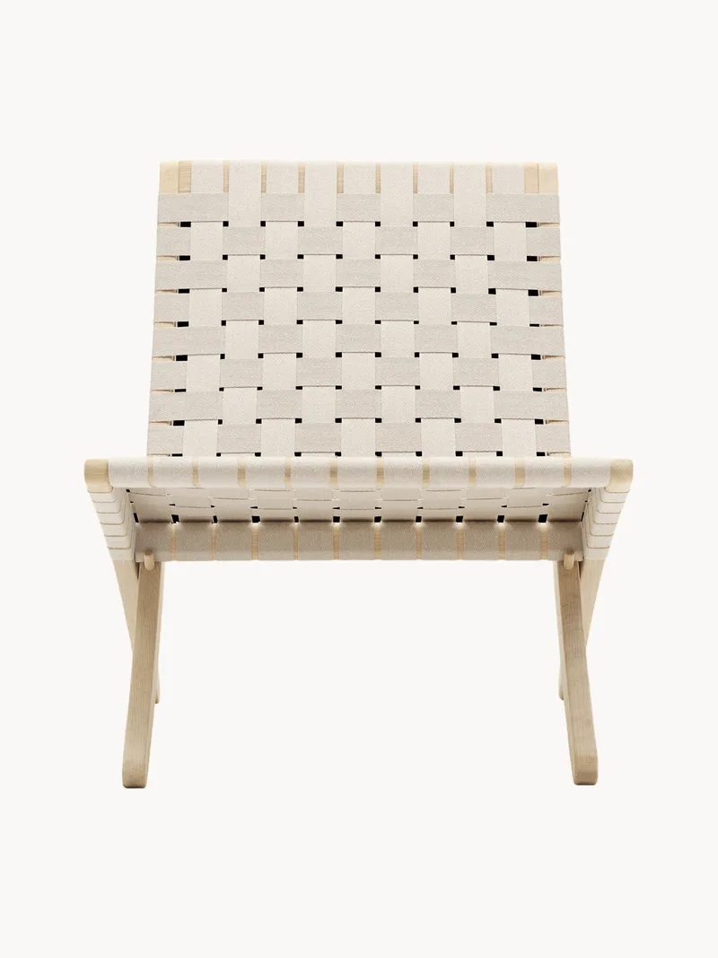 Loungefauteuil MG501 Cuba met handgevlochten zitvlak fra Carl Hansen & Søn – produktbillede