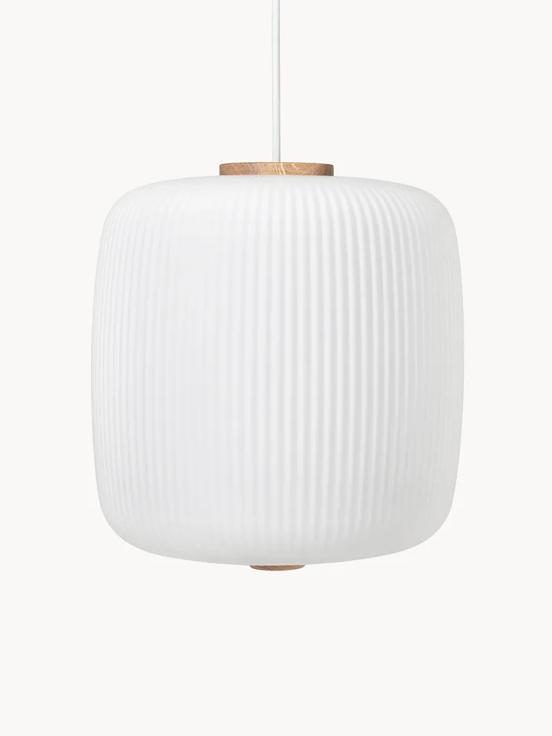 Mondgeblazen hanglamp EK61 van opaalglas by Carl Hansen & Søn – product photo