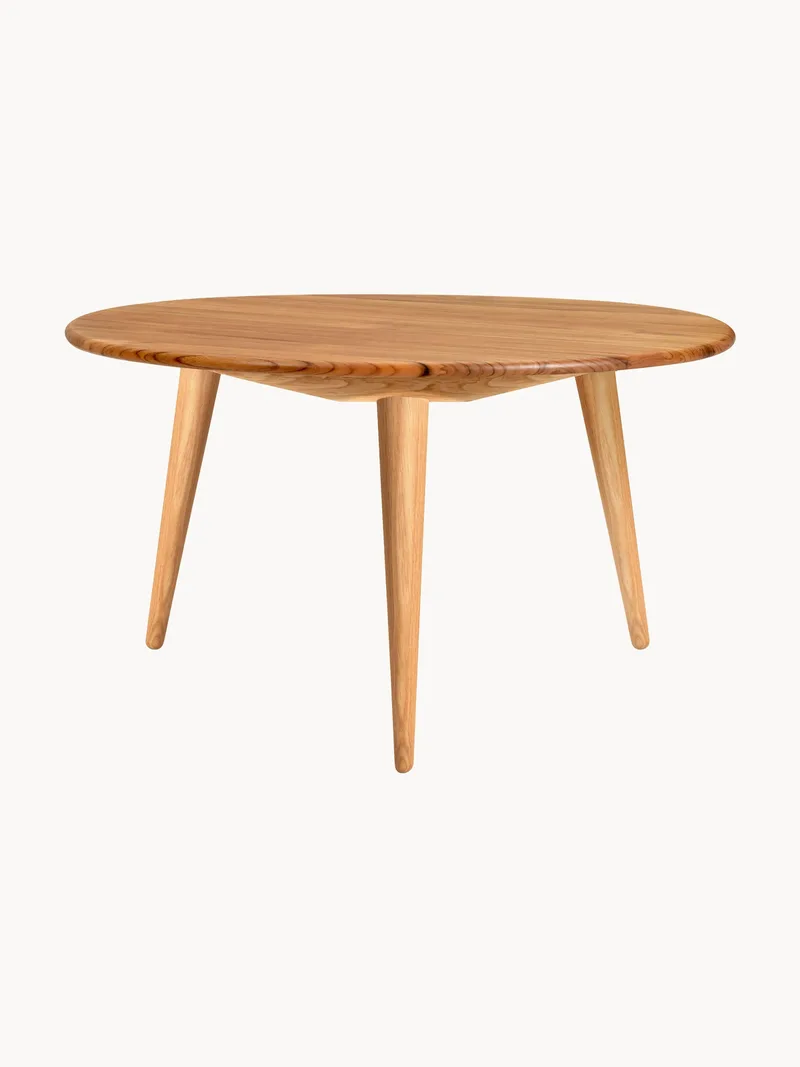 Ronde salontafel CH008 van eikenhout en teakhout de Carl Hansen & Søn – photo du produit