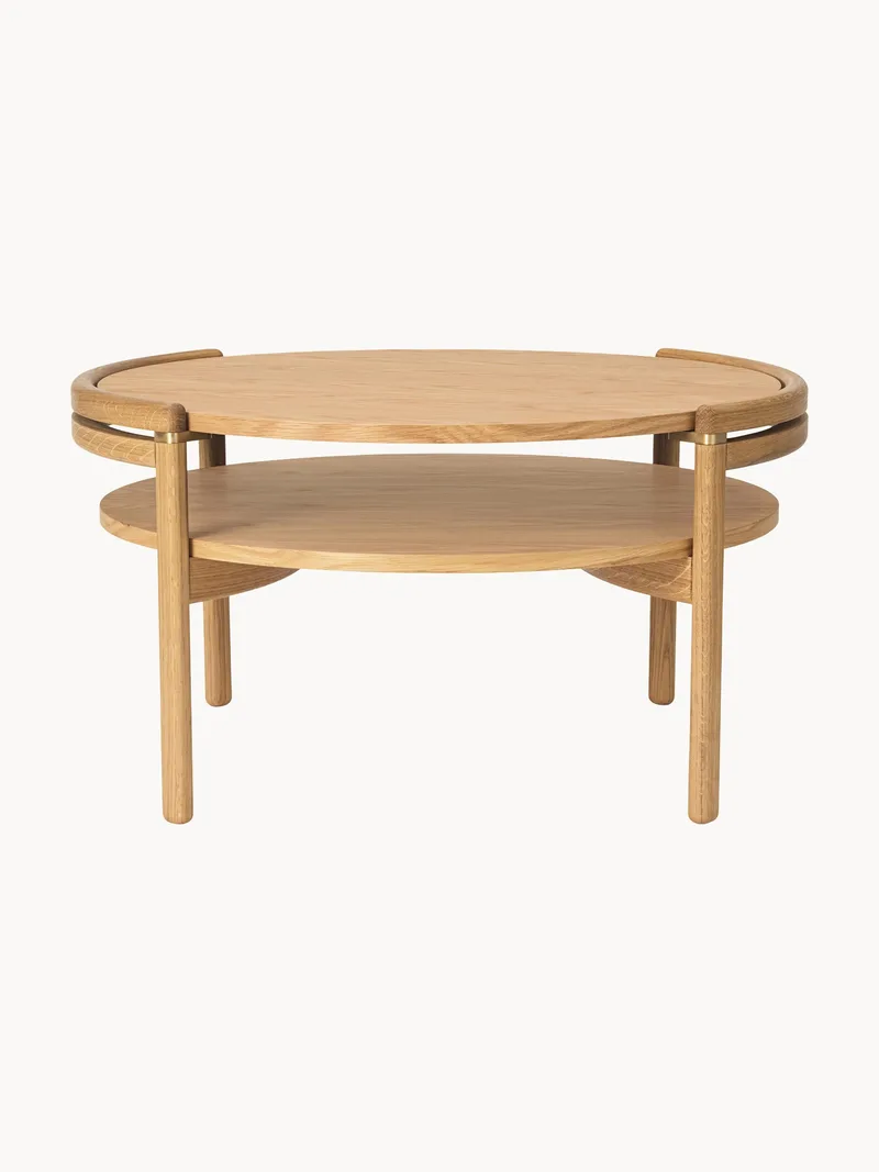 Ronde salontafel RF1905 van eikenhout, handgemaakt de Carl Hansen & Søn – photo du produit