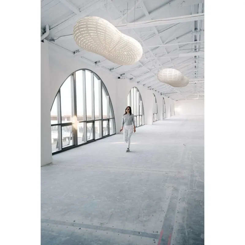Cloud Hanglamp Large White/White von David Trubridge – Produktfoto