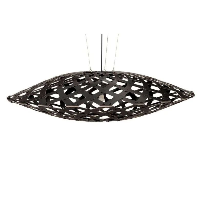 Flax Hanglamp Ø150 Zwart 2 Kanten by David Trubridge – product photo