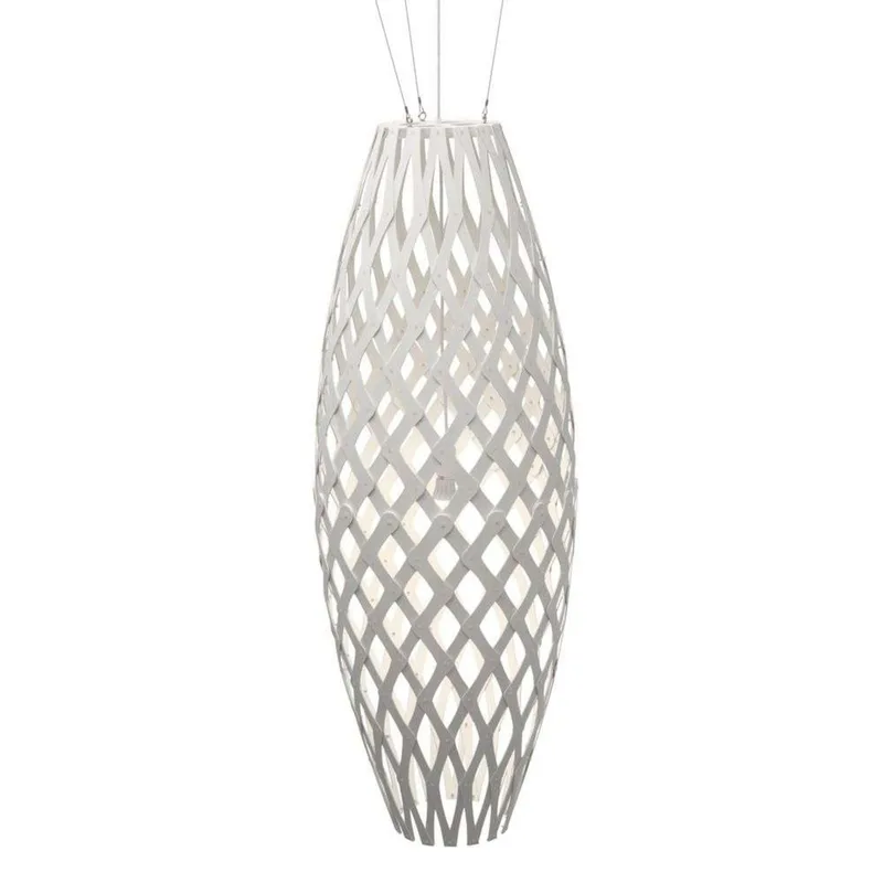 Hinaki hanglamp 140 cm wit van David Trubridge – productfoto