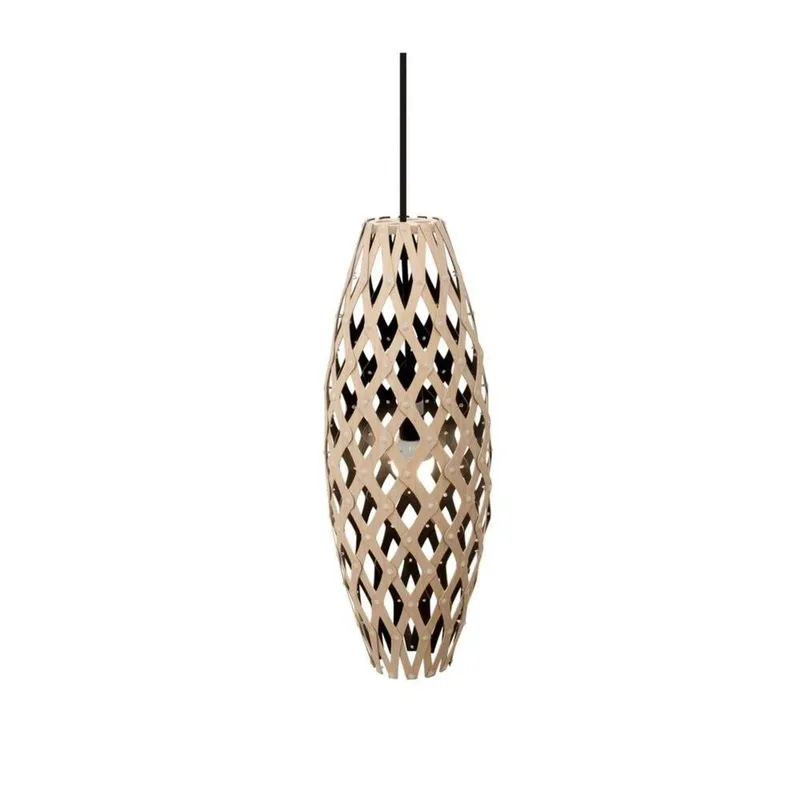 Hinaki hanglamp 50 cm hout/zwart by David Trubridge – product photo