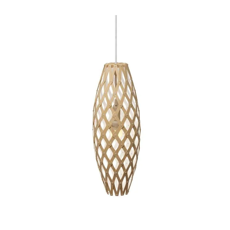 Hinaki hanglamp 90 cm hout/wit by David Trubridge – product photo