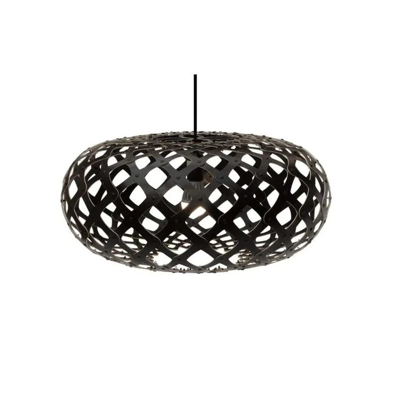 Kina Hanglamp Ø60 Zwart 2 Kanten by David Trubridge – product photo