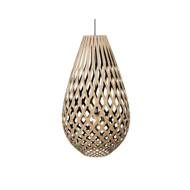 Koura hanglamp 100 cm hout/zwart