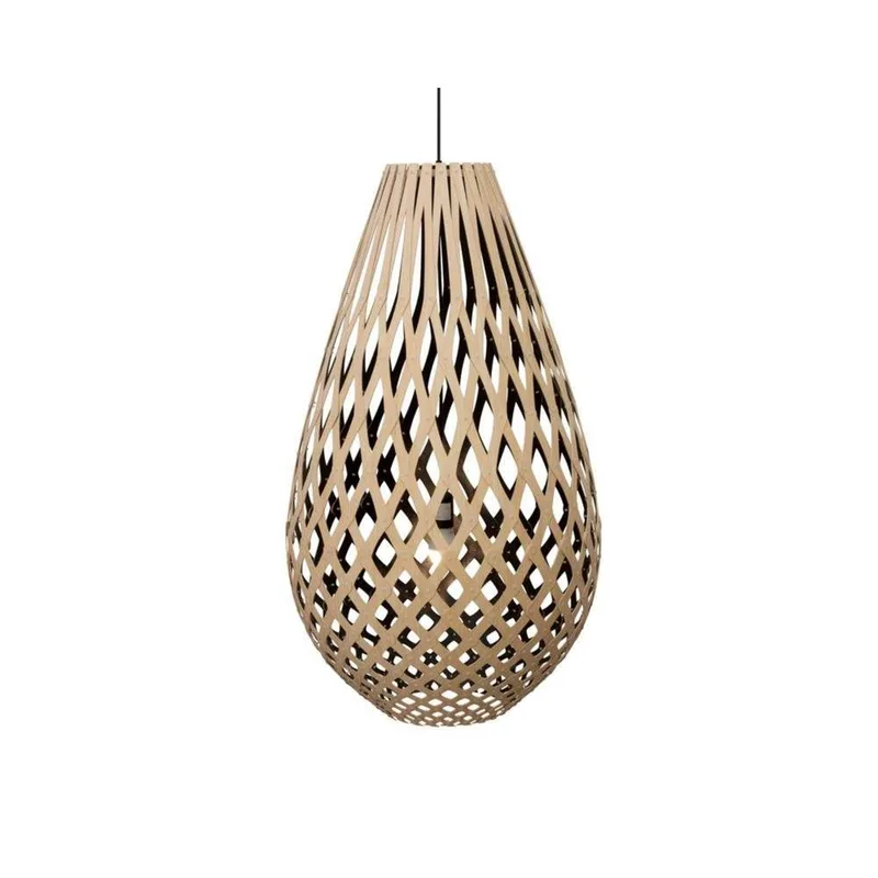 Koura hanglamp 100 cm hout/zwart by David Trubridge – product photo