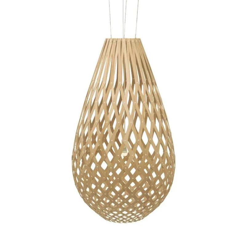 Koura hanglamp 160 cm houtkleur de David Trubridge – photo du produit