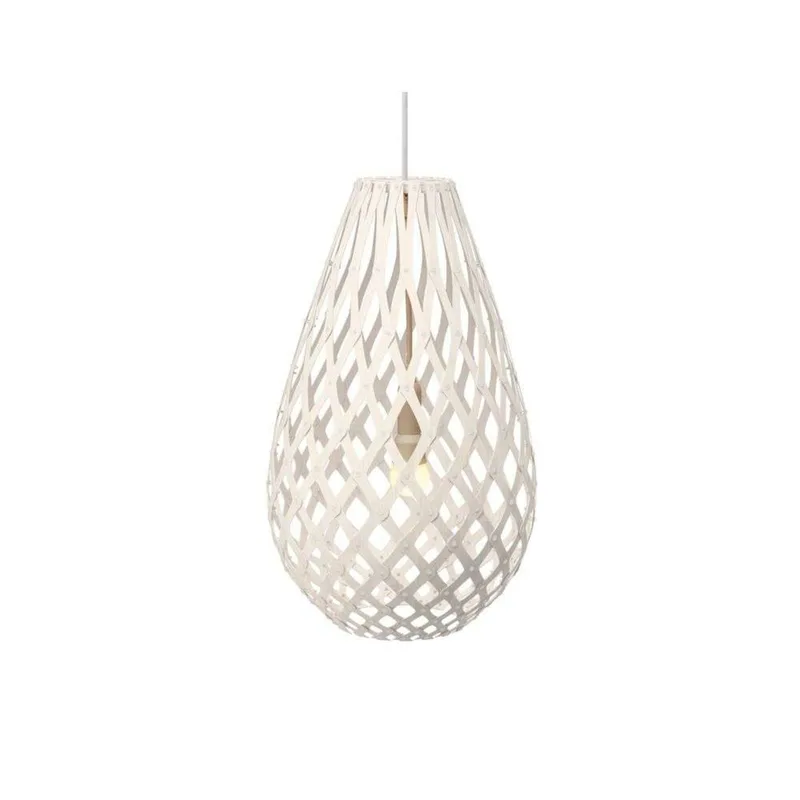 Koura Pendelleuchte 50 cm Weiß von David Trubridge – Produktfoto