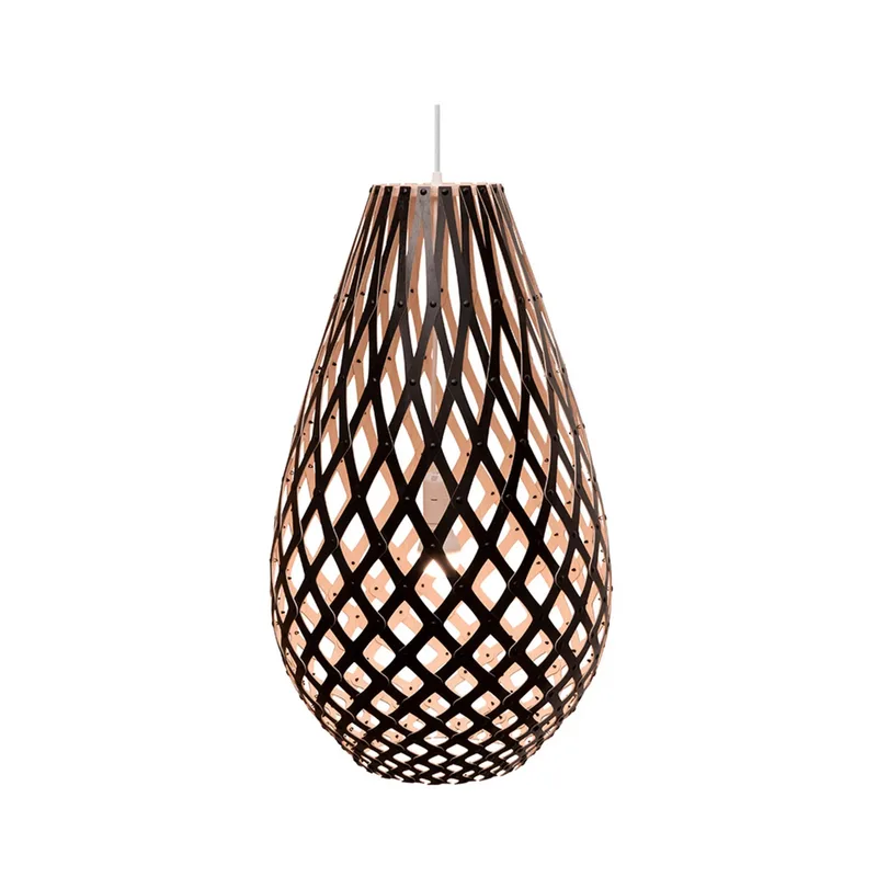 Koura Hanglamp H120 1 Zijde Zwart by David Trubridge – product photo