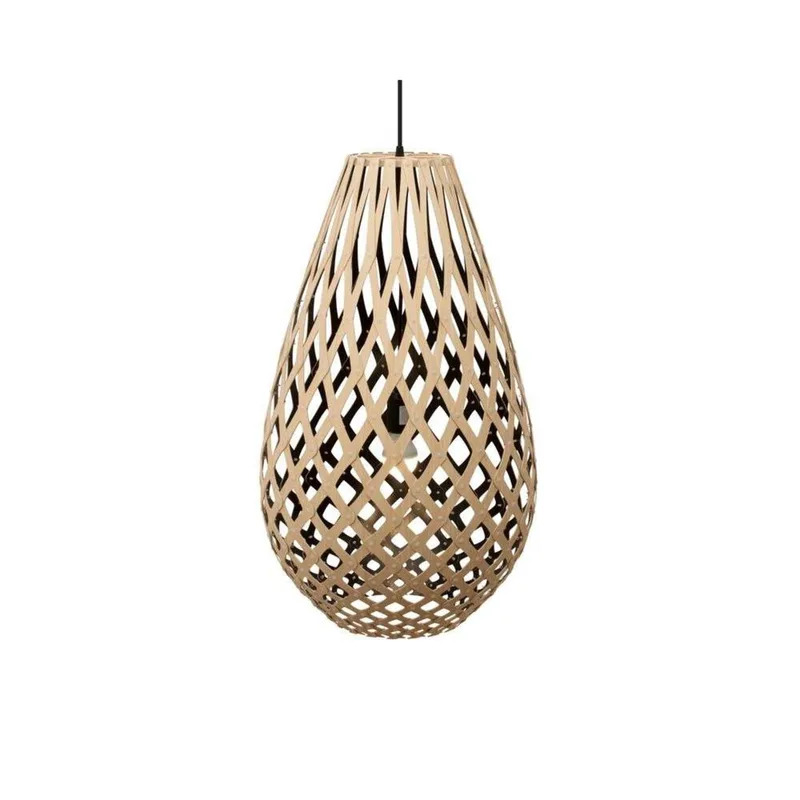 Koura Hanglamp H75 Zwart 1 Kant by David Trubridge – product photo