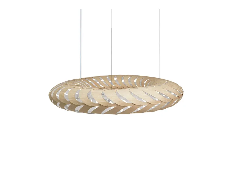 Maru Hanglamp Ø110 Wit 1 Kant van David Trubridge – productfoto
