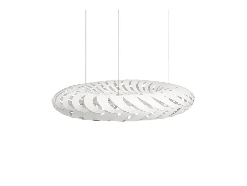 Maru Hanglamp Ø110 Wit 2 Kanten fra David Trubridge – produktbillede