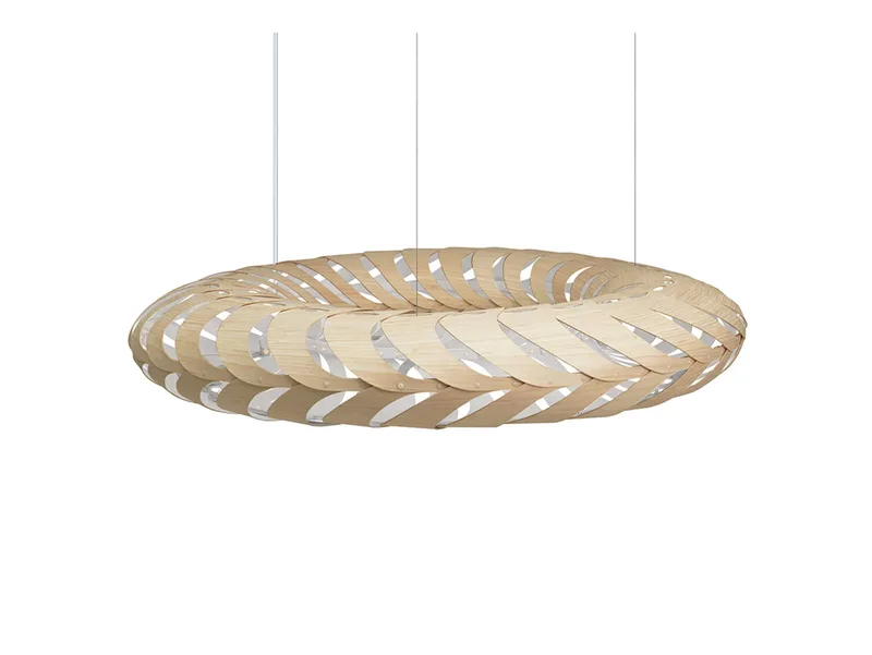 Maru Hanglamp Ø140 Wit 1 Kant by David Trubridge – product photo