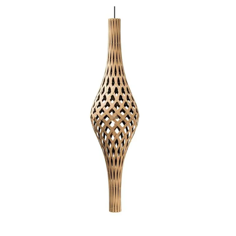 Nikau Hanglamp Zwart 1 Kant by David Trubridge – product photo