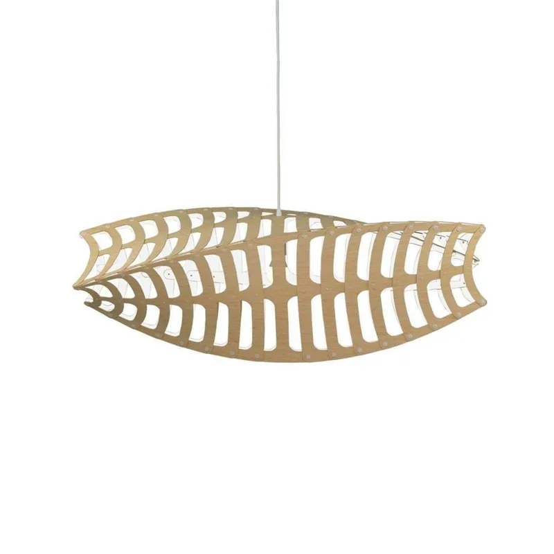 Toru Hanglamp Large 1 Zijde Wit fra David Trubridge – produktbillede