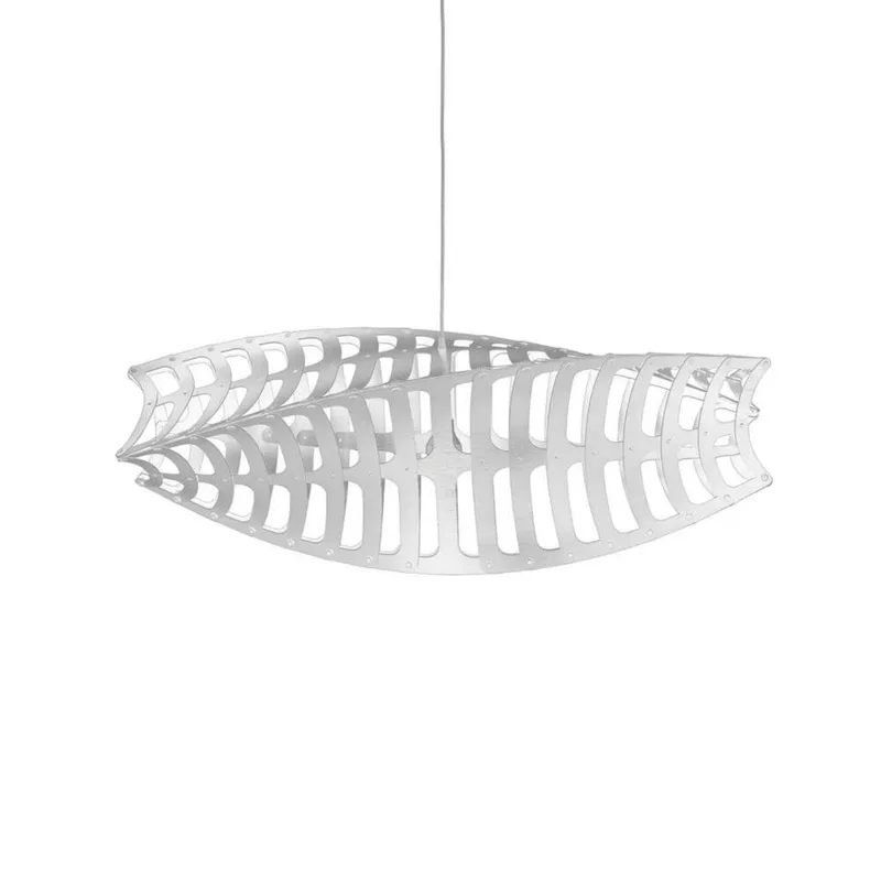 Toru Hanglamp Large 2 Zijkanten Wit fra David Trubridge – produktbillede