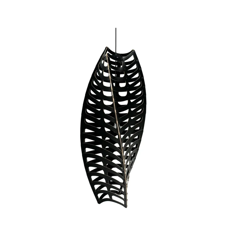 Toru Hanglamp Small 2 Zijkanten Zwart by David Trubridge – product photo