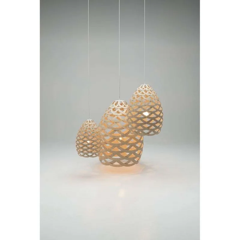 Tui Hanglamp Ø50 Zwart 1 Kant de David Trubridge – photo du produit