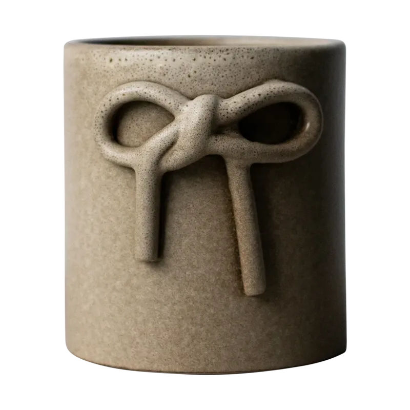Bow Blumentopf Ø11 cm Beige by DBKD – product photo