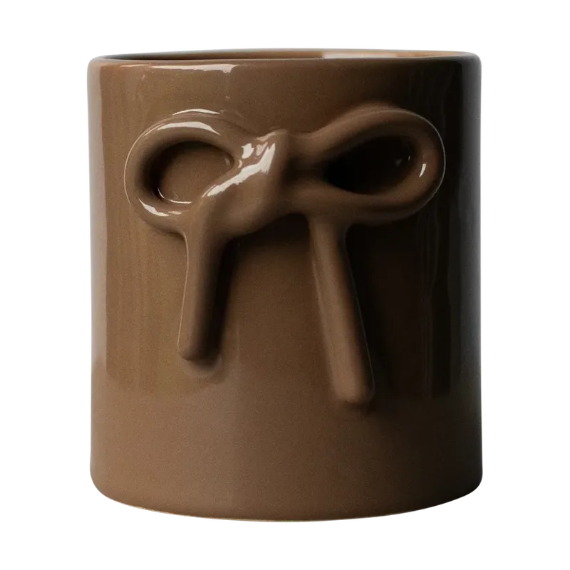 Bow Blumentopf Ø11 cm Shiny nougat by DBKD – product photo
